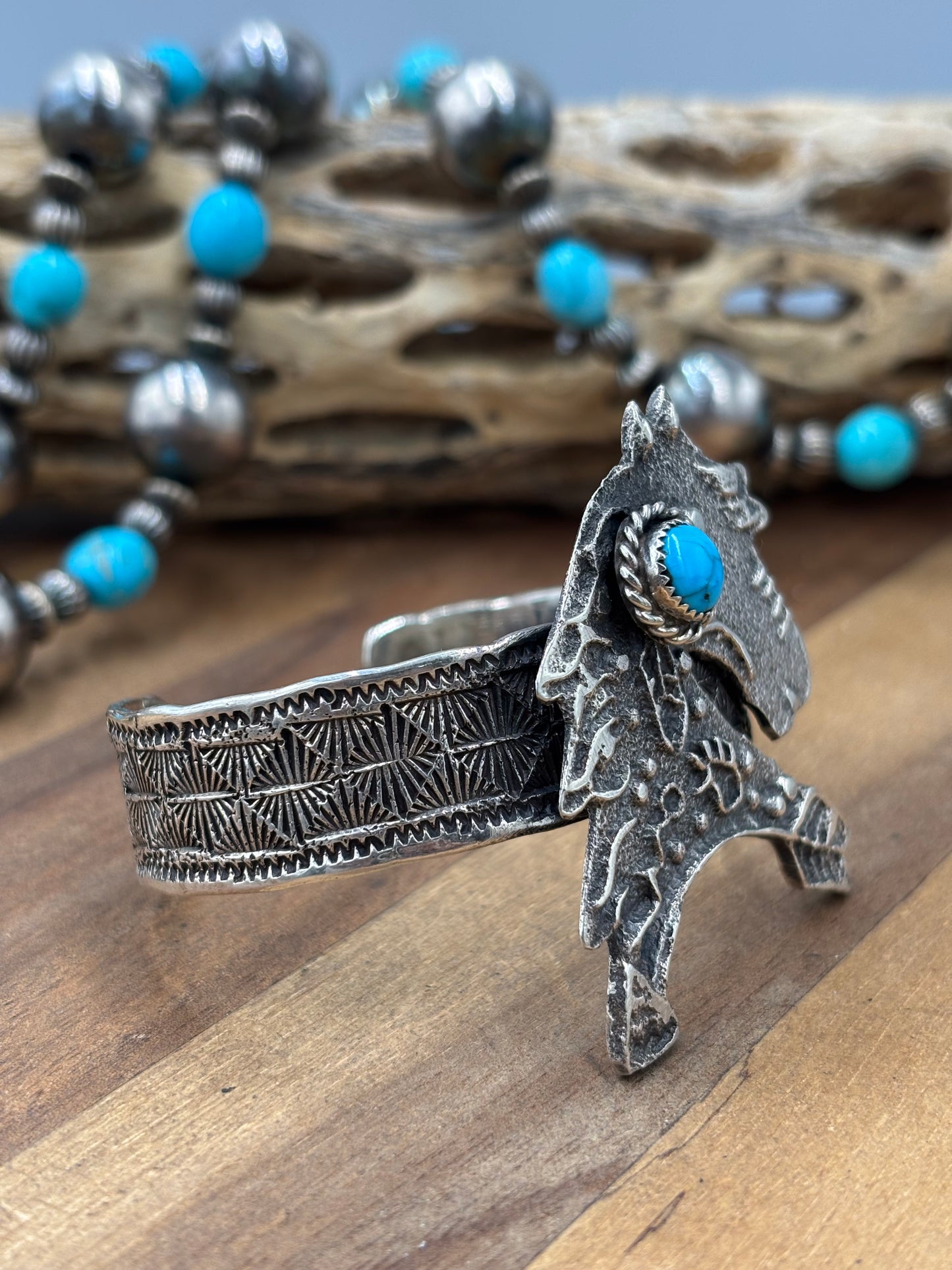 Turquoise Horse #96-18 Cuff