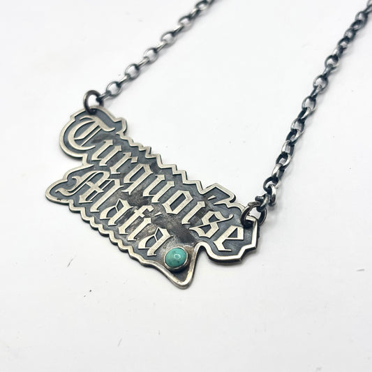 18" Turquoise Mafia Necklace