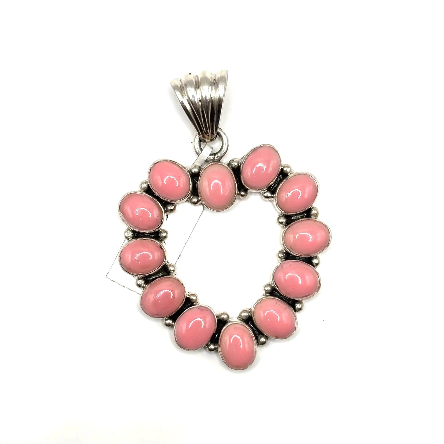 Pink Conch Heart Pendant