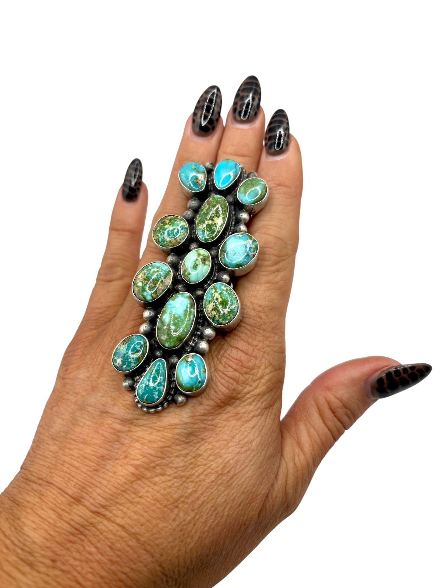 Sonoran Gold Statement Ring size 8 By Travis J, Navajo