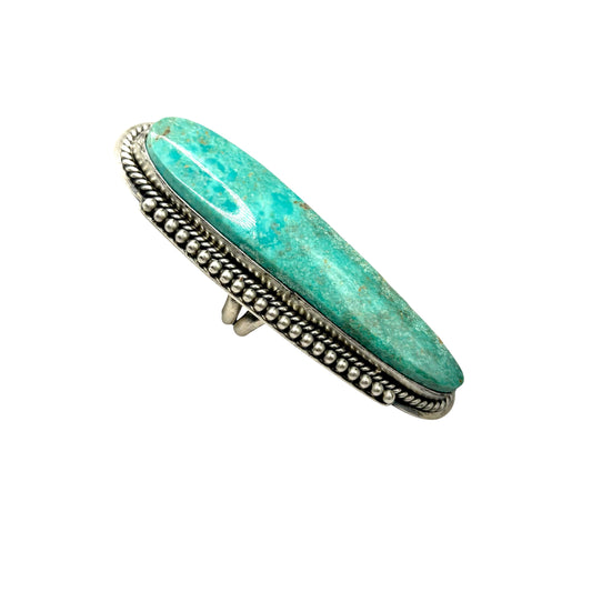 Kingman Stone Statement Ring Size 9 Handmade in New Mexico