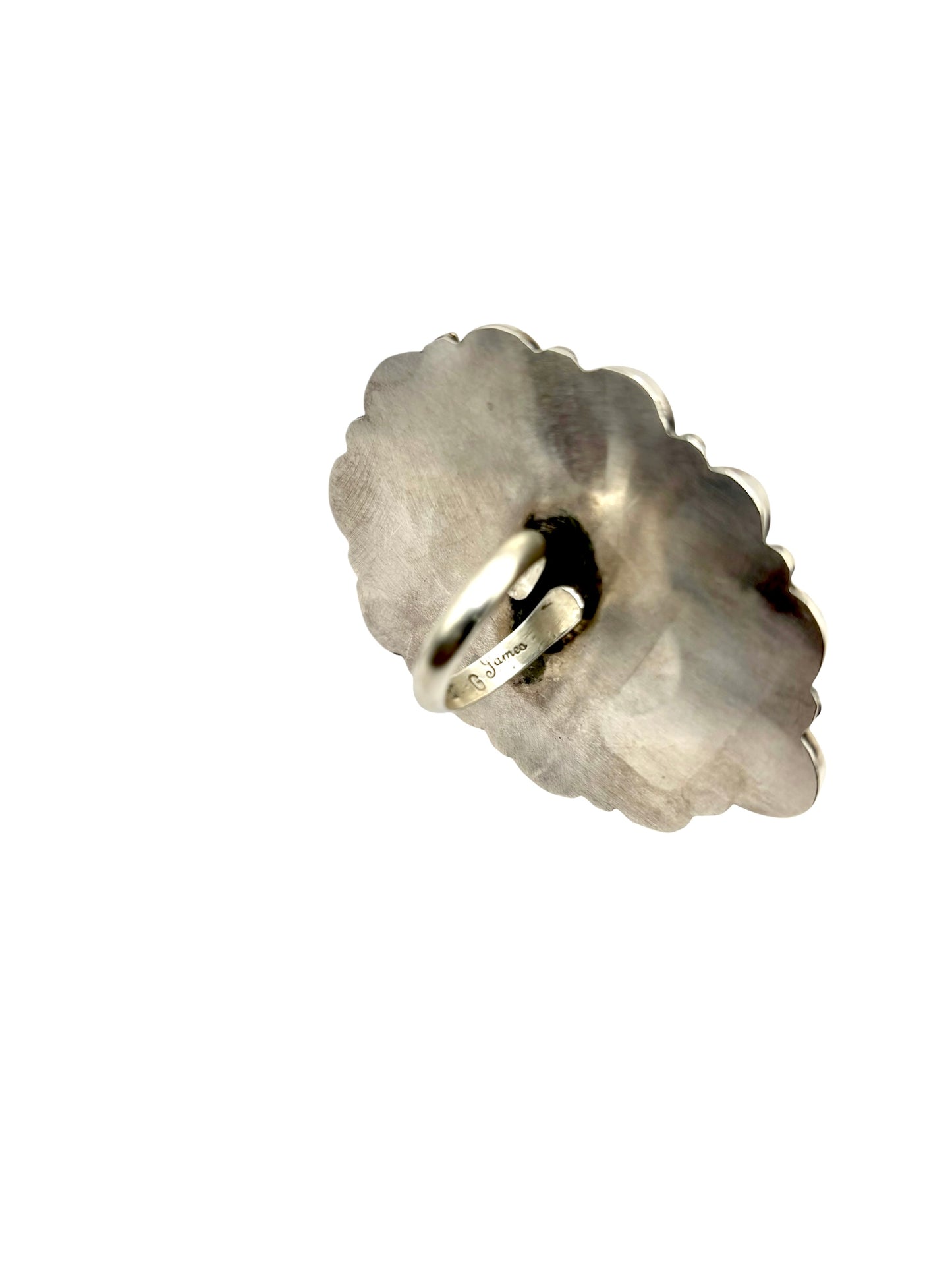 Mixed Stone Oval Cluster Ring Adjustable By Gerildine James, Navajo