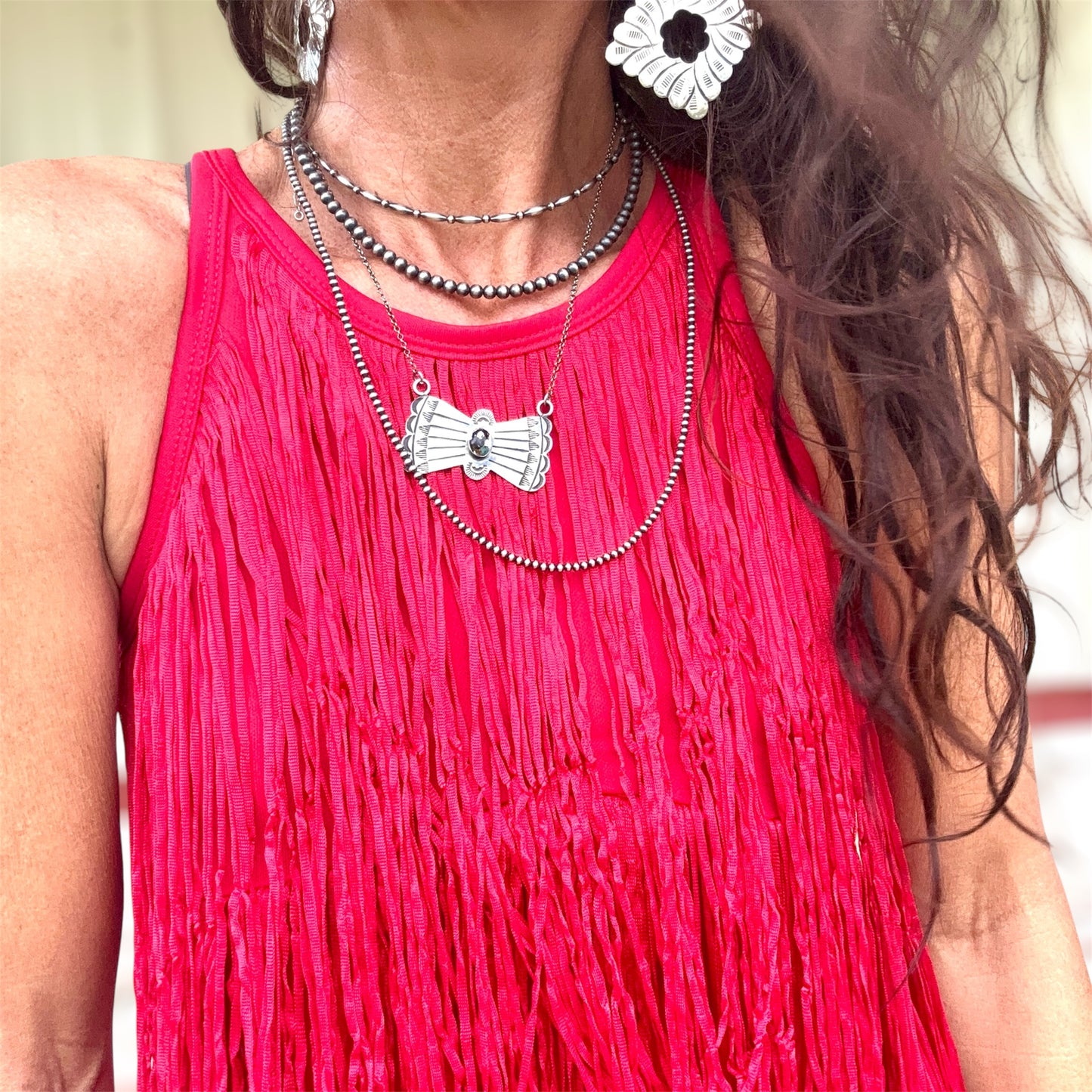 Rhythm & Red Fringe Dress