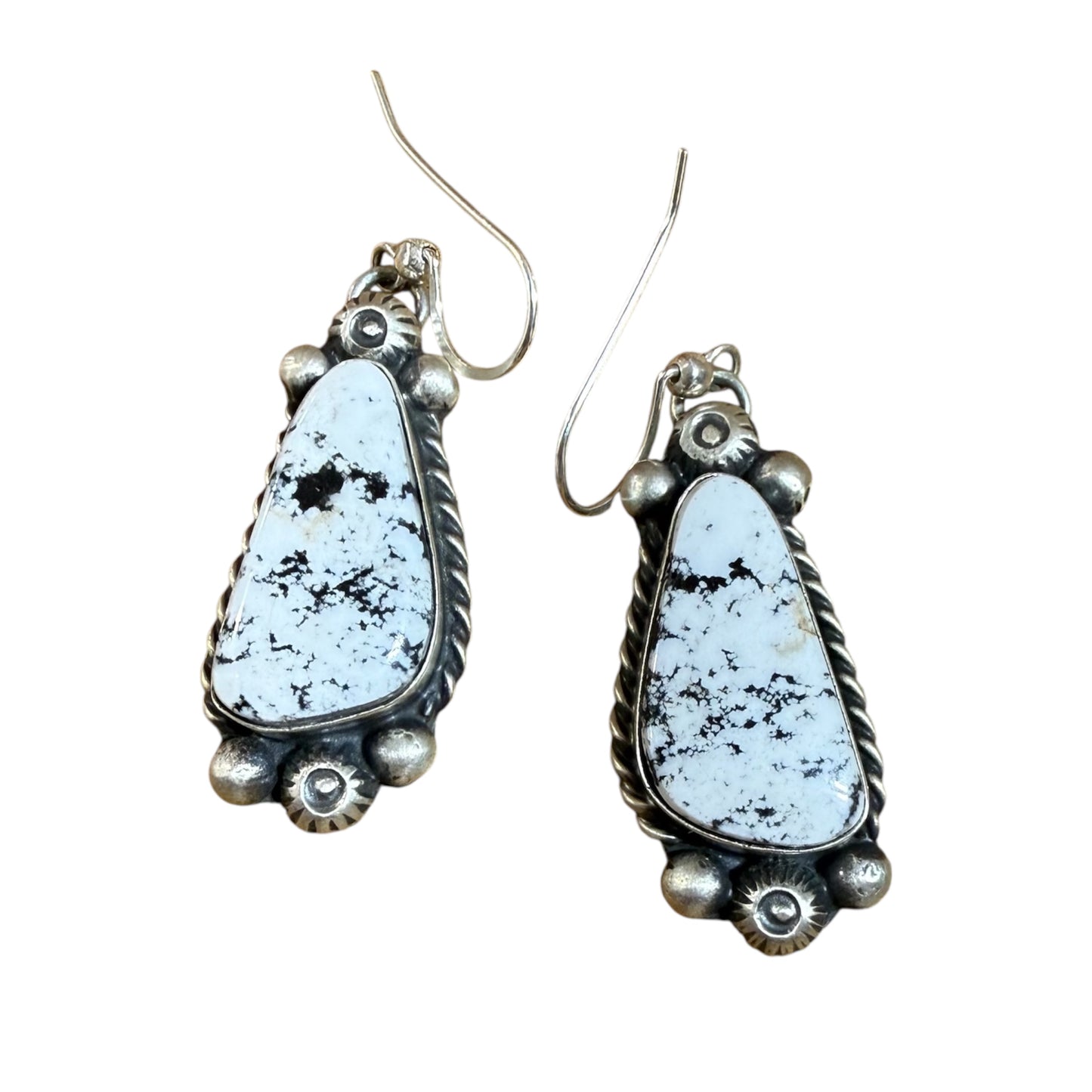 White Buffalo Necklace and Earrings Set