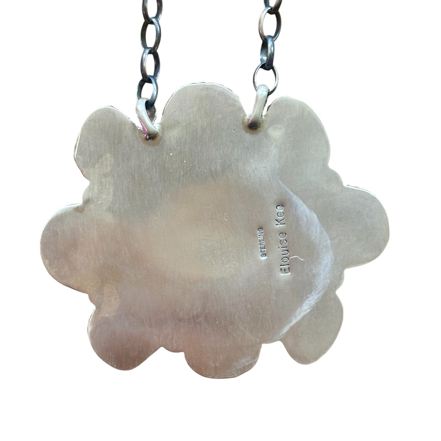 16" Multi-Stone Turquoise & Spiny Oyster Cluster Necklace By Elouise Kee