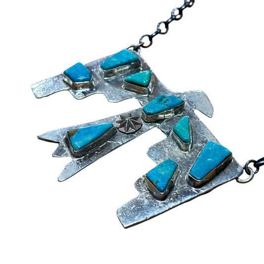 18" Kingman Multi Thunderbird Necklace