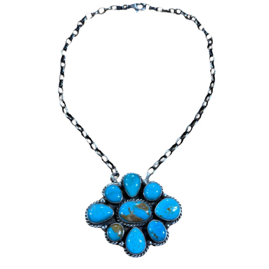 16" Kingman Cluster Necklace by Elouise Kee