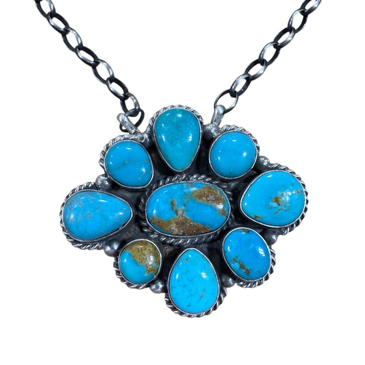 16" Kingman Cluster Necklace by Elouise Kee
