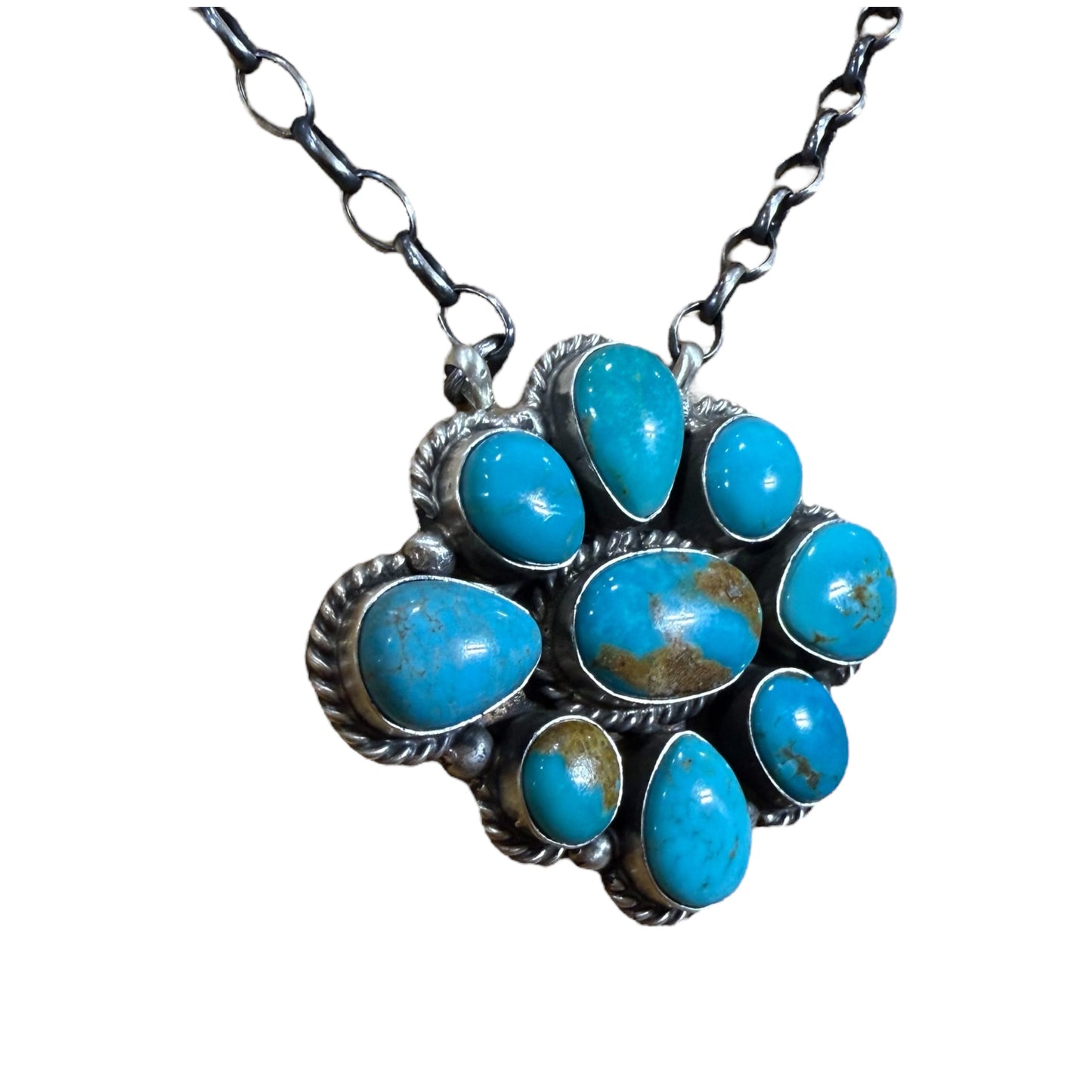 16" Kingman Cluster Necklace by Elouise Kee