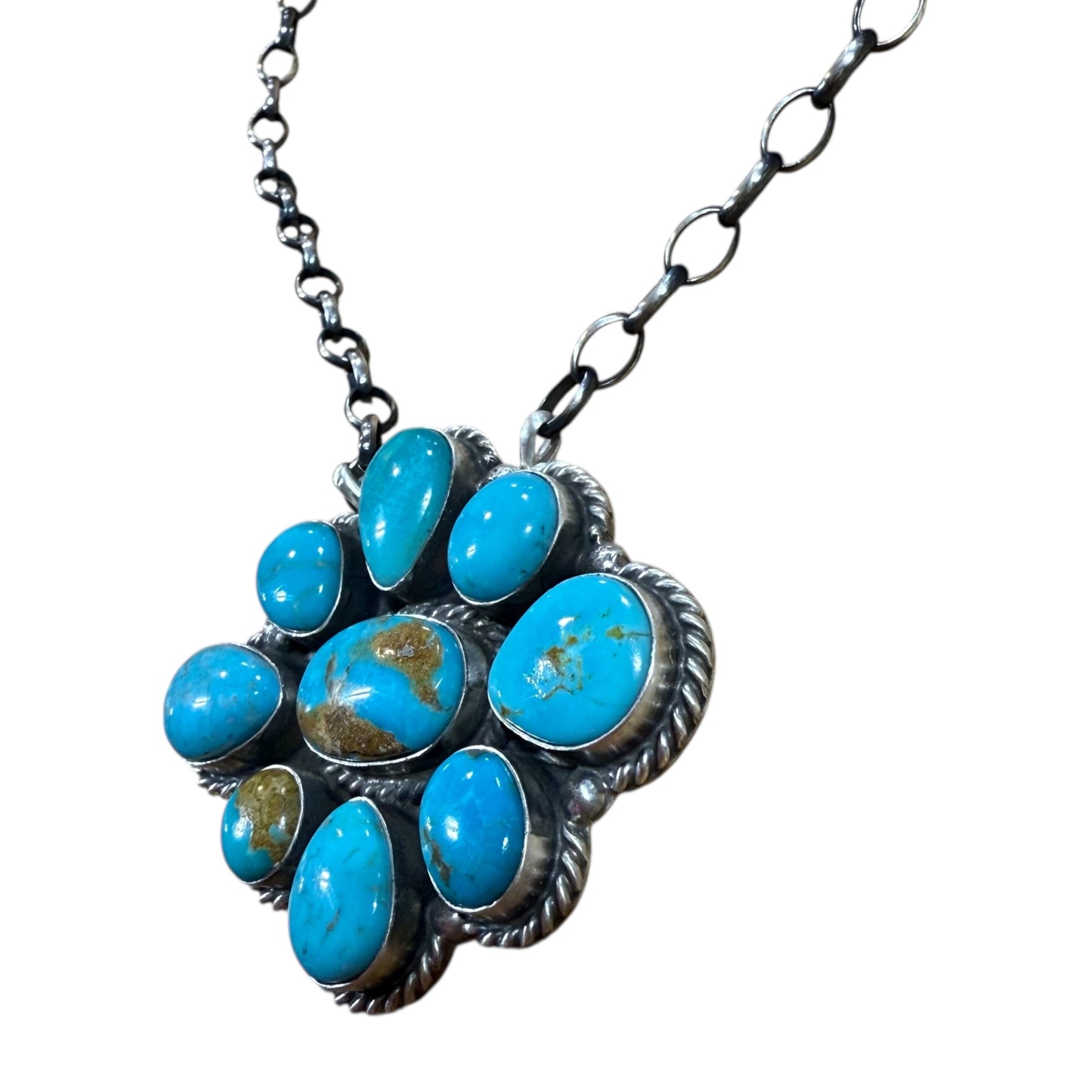 16" Kingman Cluster Necklace by Elouise Kee
