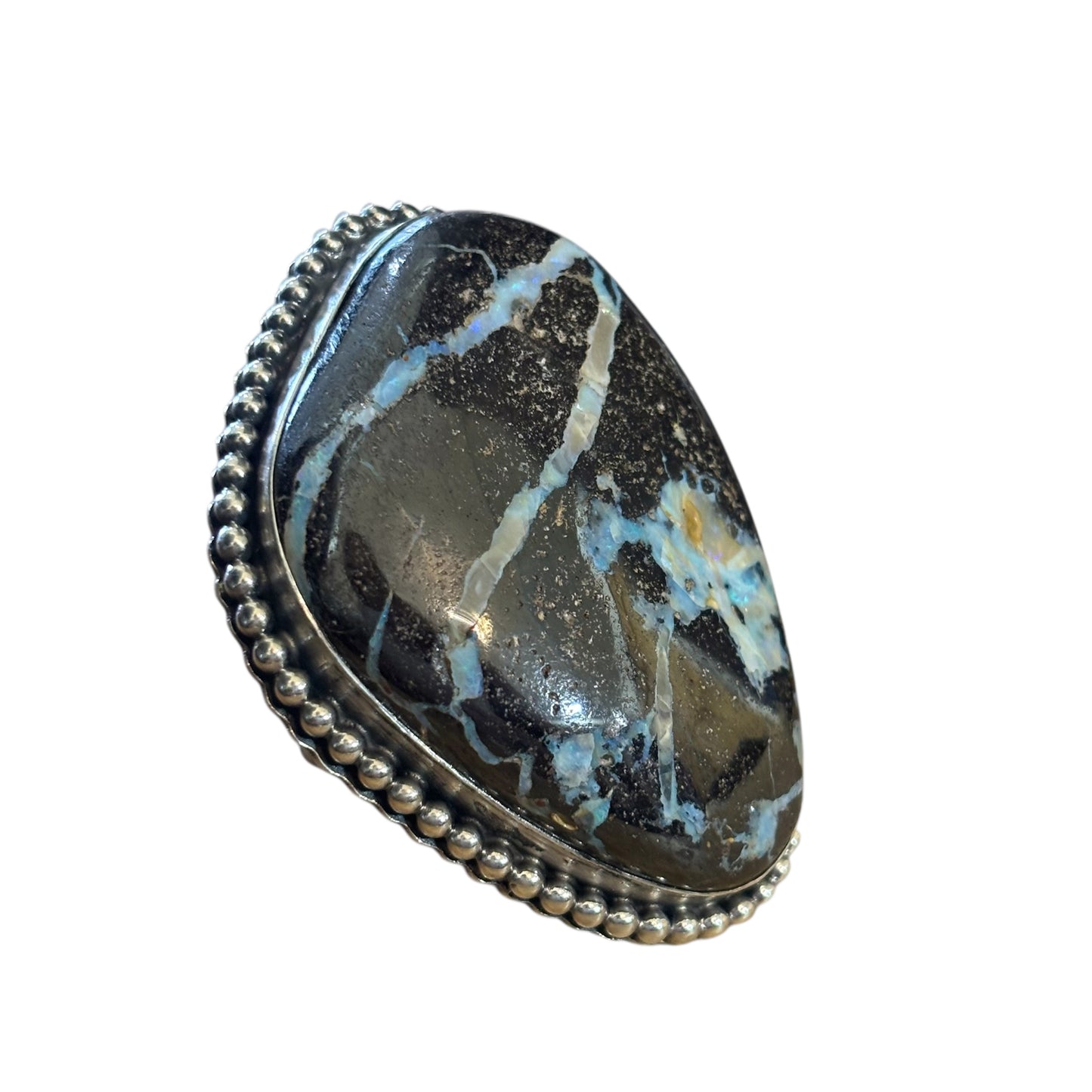 Boulder Opal Statement Ring Adjustable