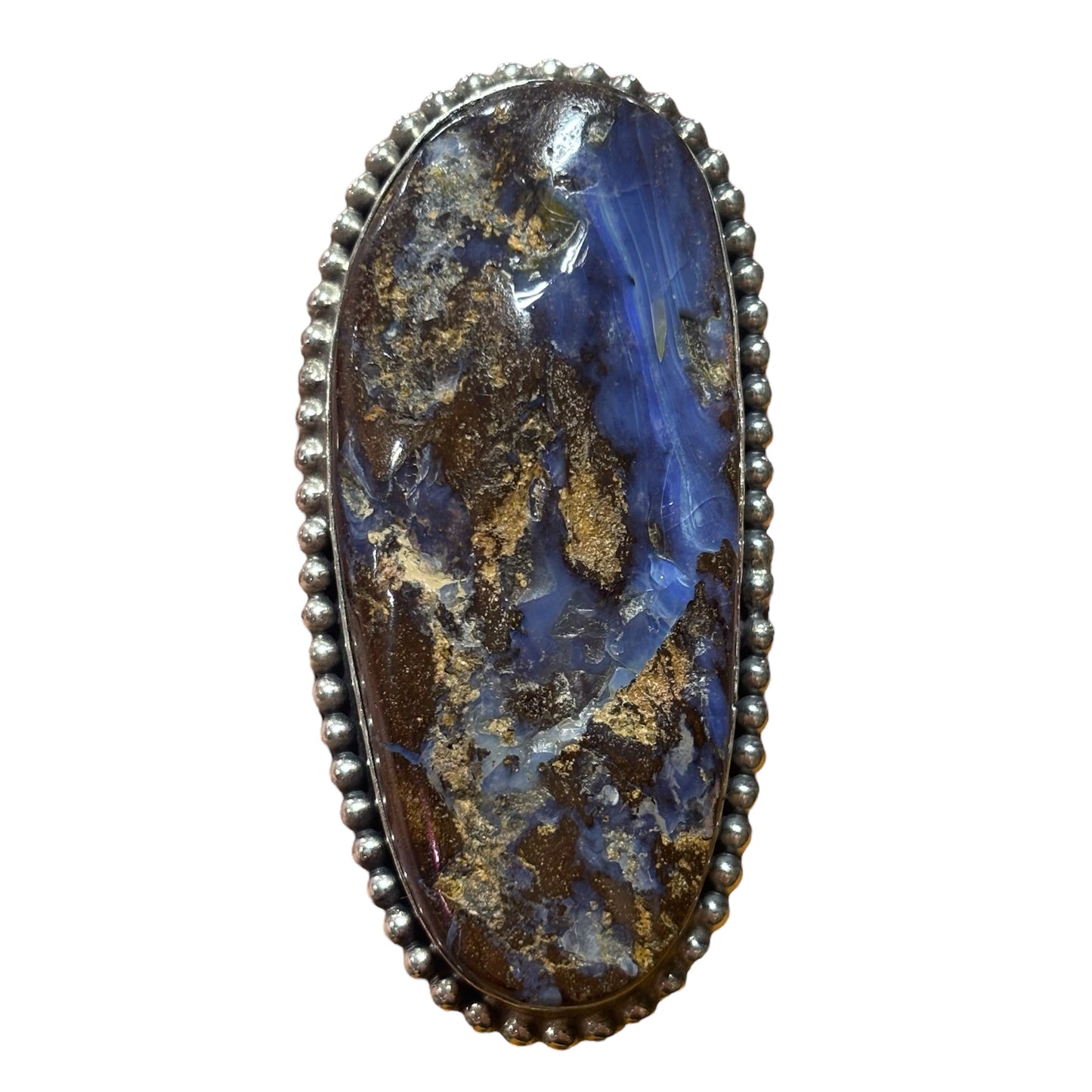 Boulder Opal Statement Ring Adjustable