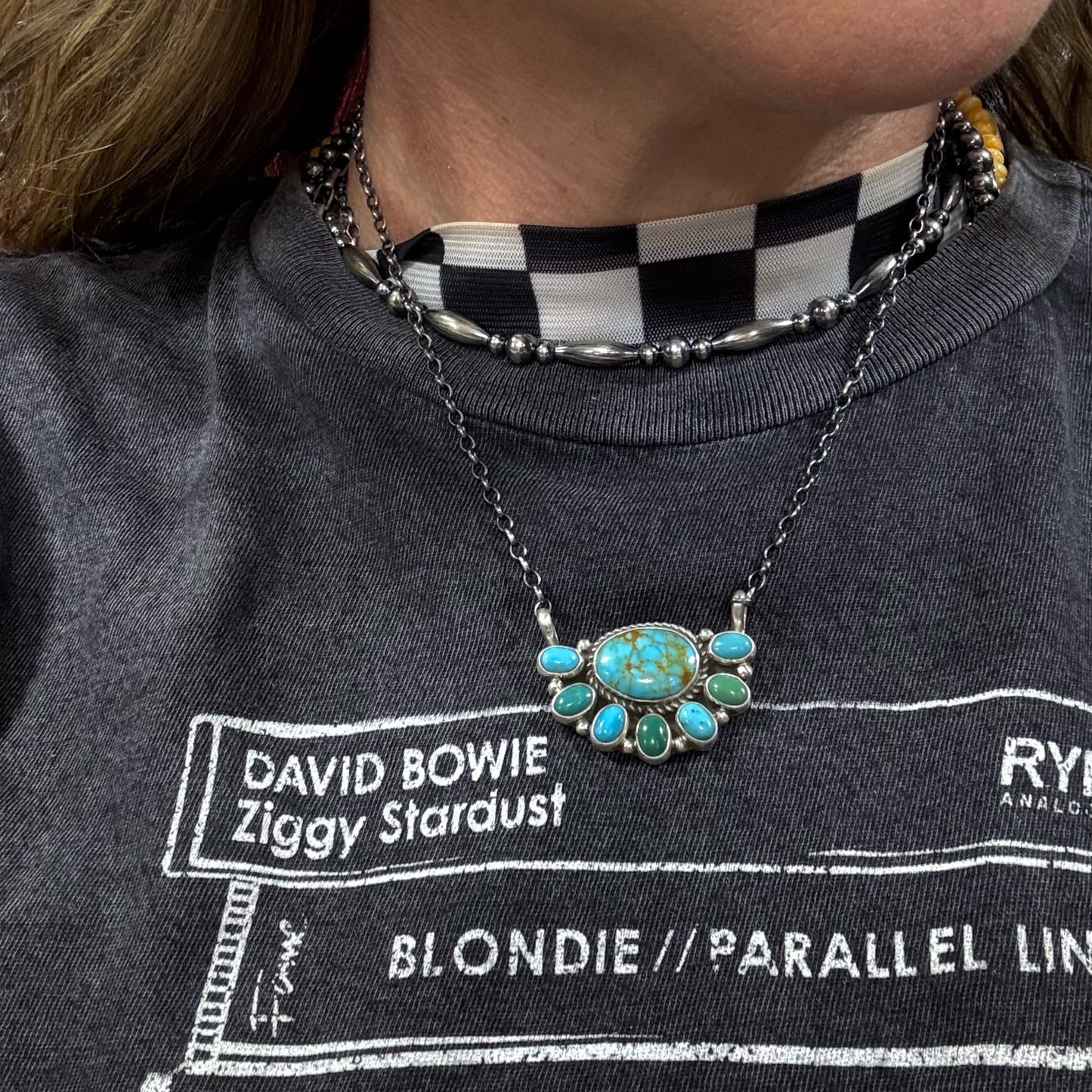 Mixed Mines Turquoise Necklace by Gerildine James
