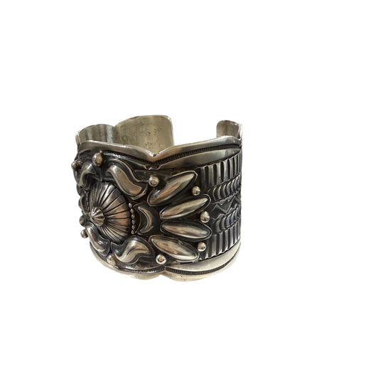 Silver Statement Cuff by Tilli John