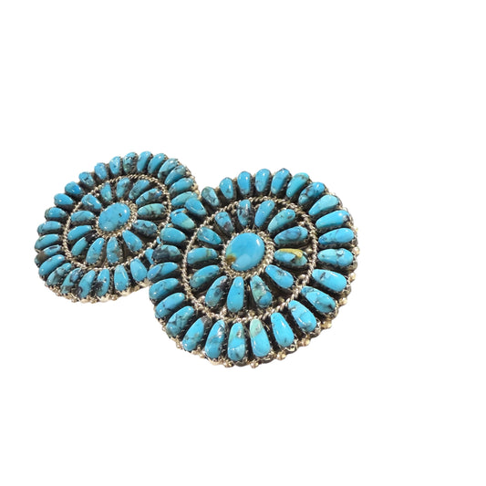 Turquoise Cluster Earrings