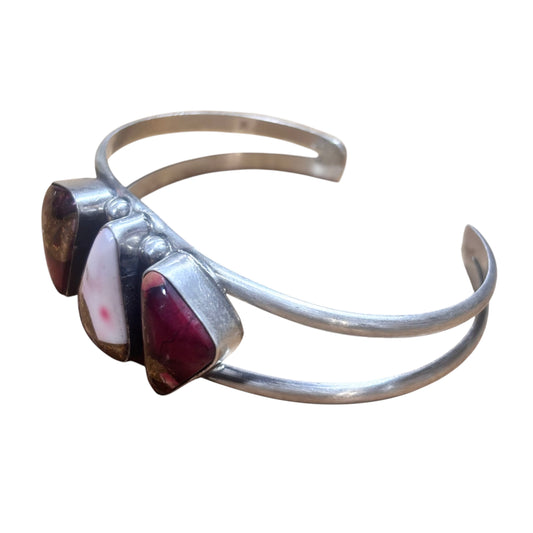 3 Stone Rose Dahlia Cuff #2