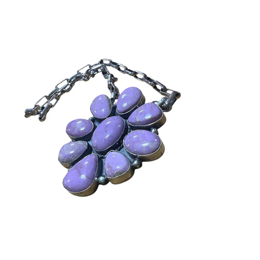 Phosphosiderite Cluster Statement Necklace