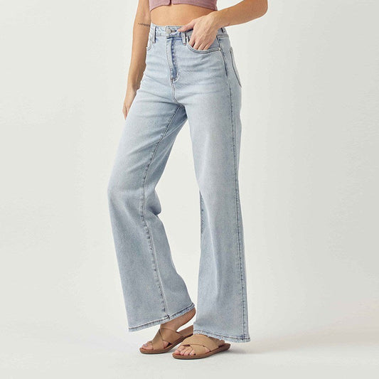 The Bailey High Rise Light Wash Wide Flare Jean Plus Size *Product Photos Coming Soon*