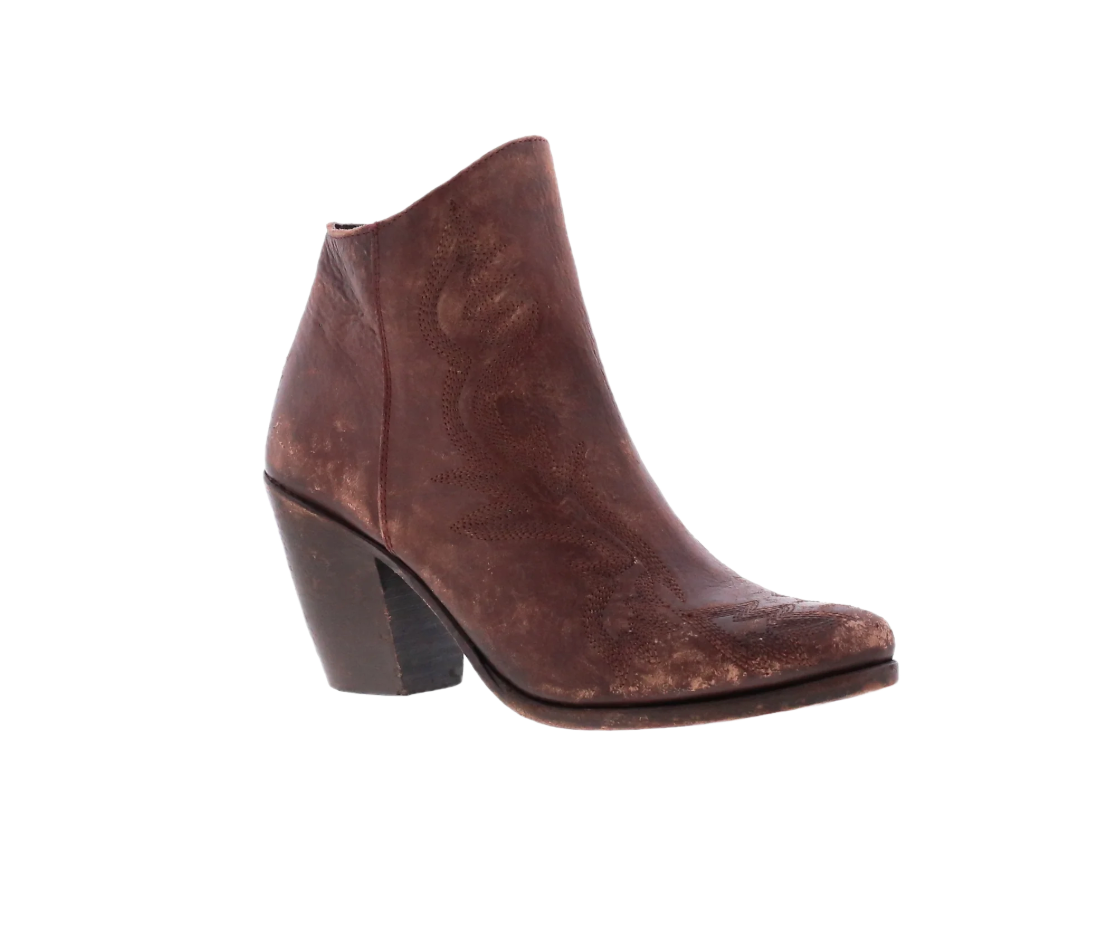 Liberty Black Ladies Avery Boho Drica Red Brown Ankle Boots LBOL-711816