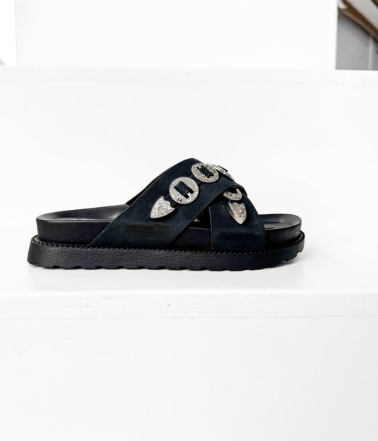 Calanthe Sandal in Black
