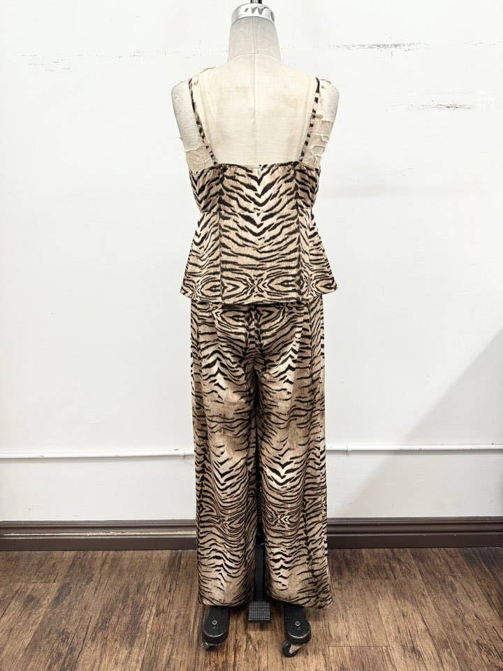 Liza Two-Piece Set: Zebra