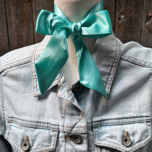 Turquoise Twilly Rag Scarf #TW301
