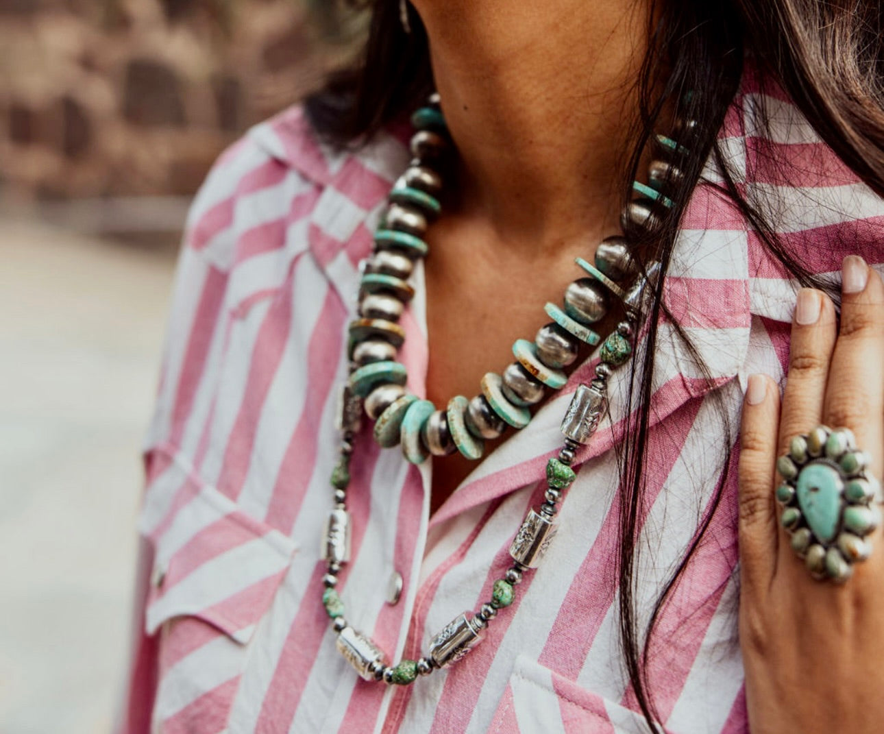 Sterling Silver Pearls & Benchmade Navajo Pearls