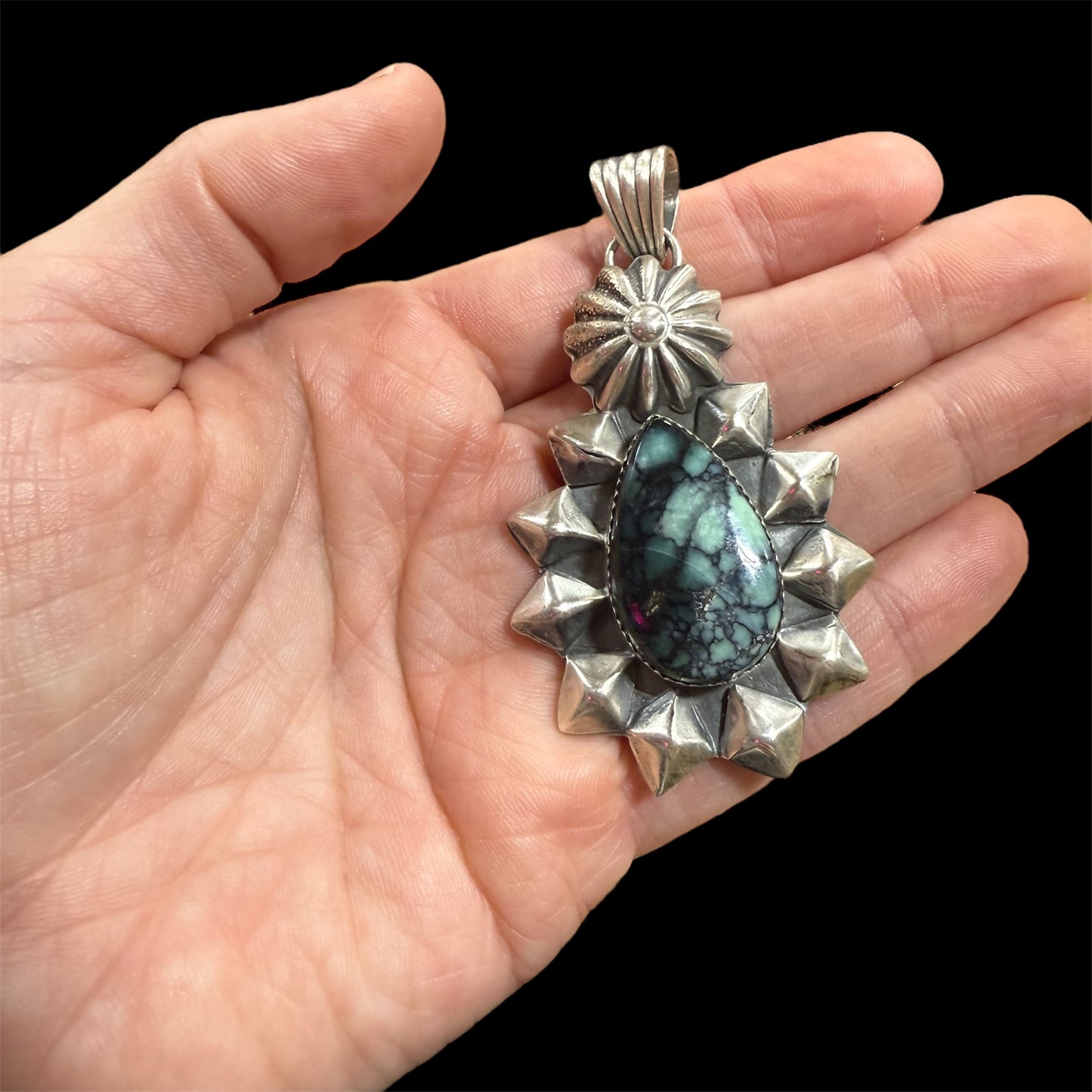 Emerald Rose Pendant by Ned Nez