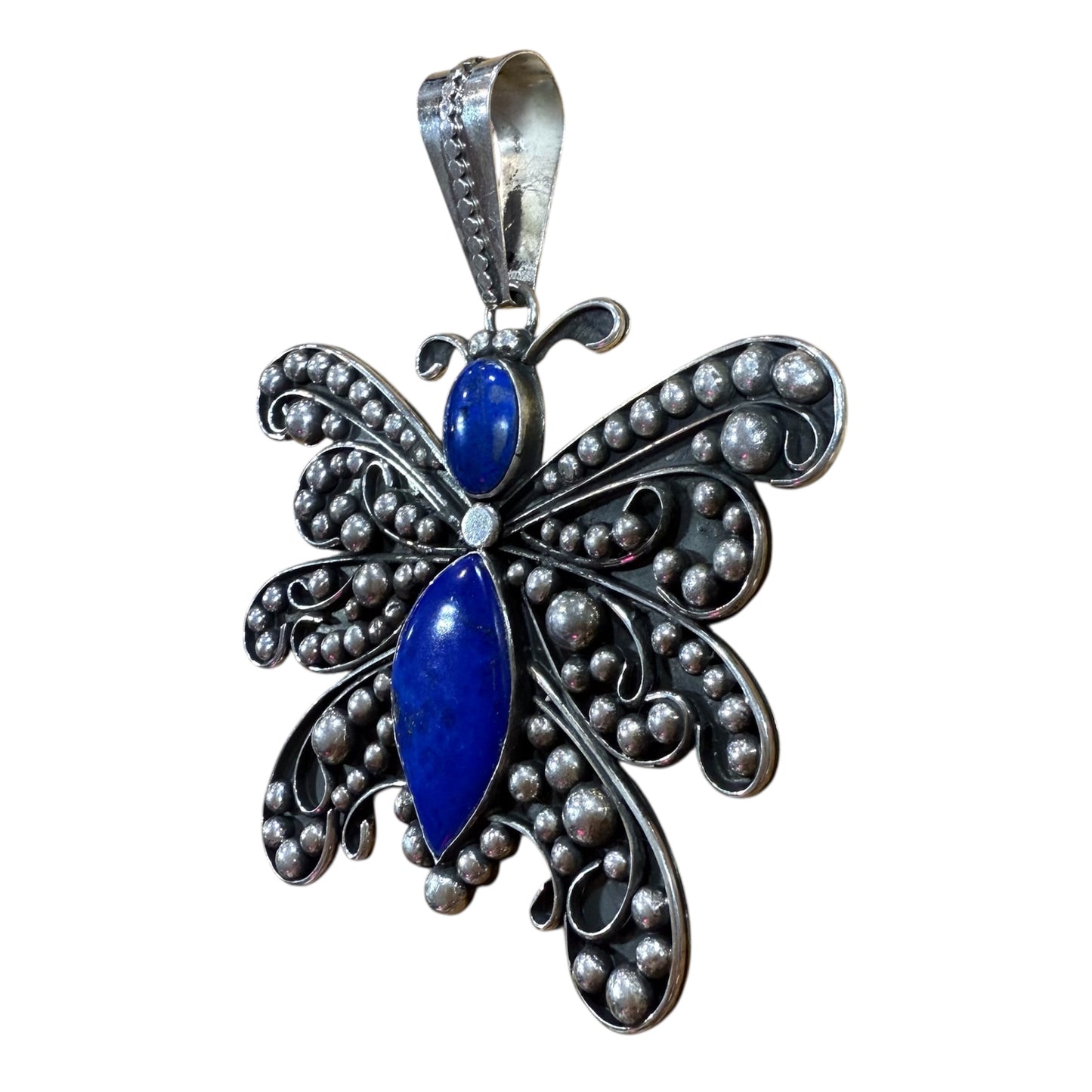 Lapis Butterfly Pendant