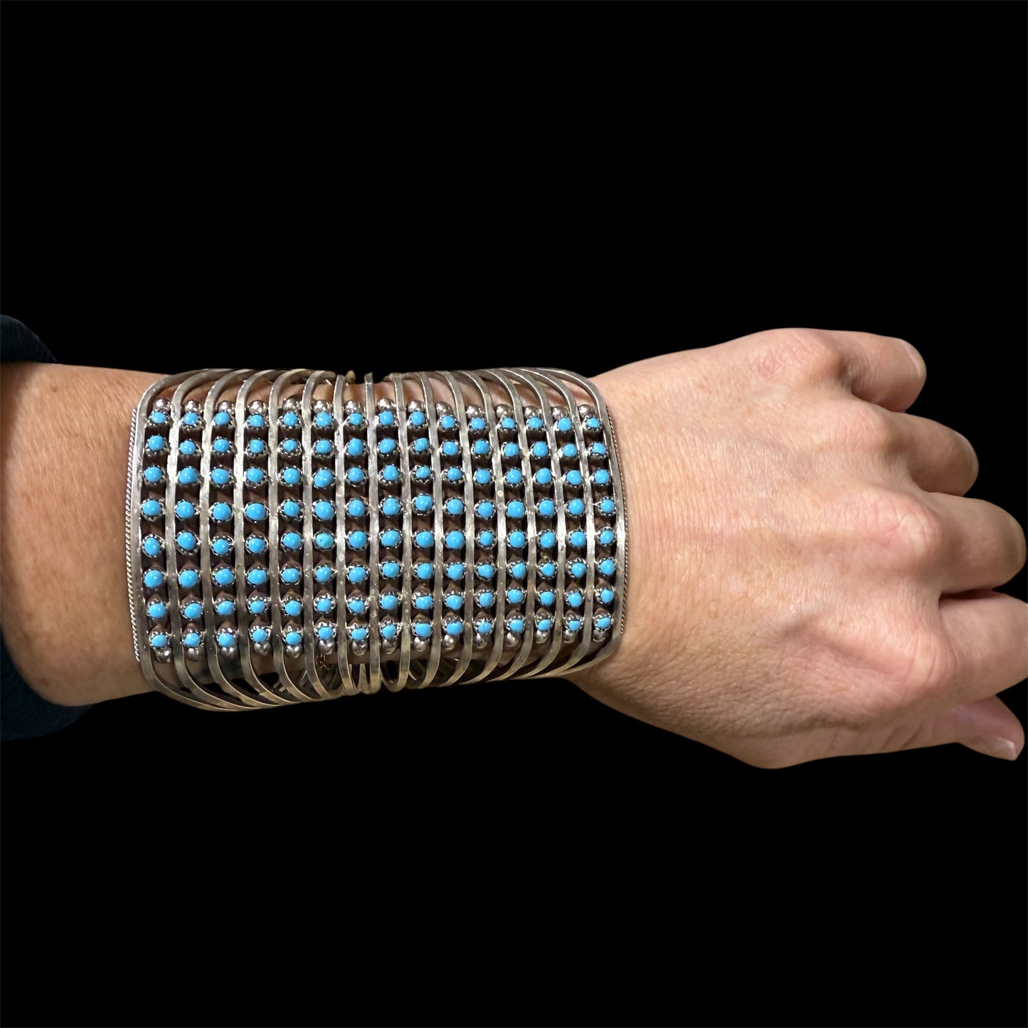 Turquoise Statement Rectangle Cuff