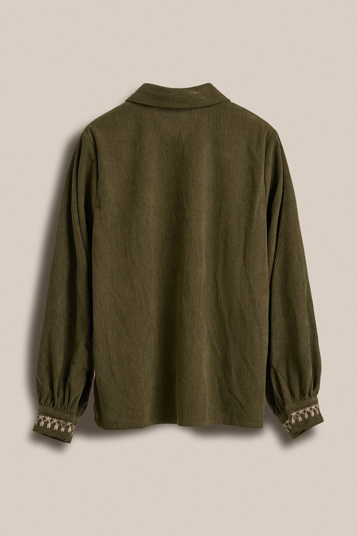 The Ember Embroidered Corduroy Top