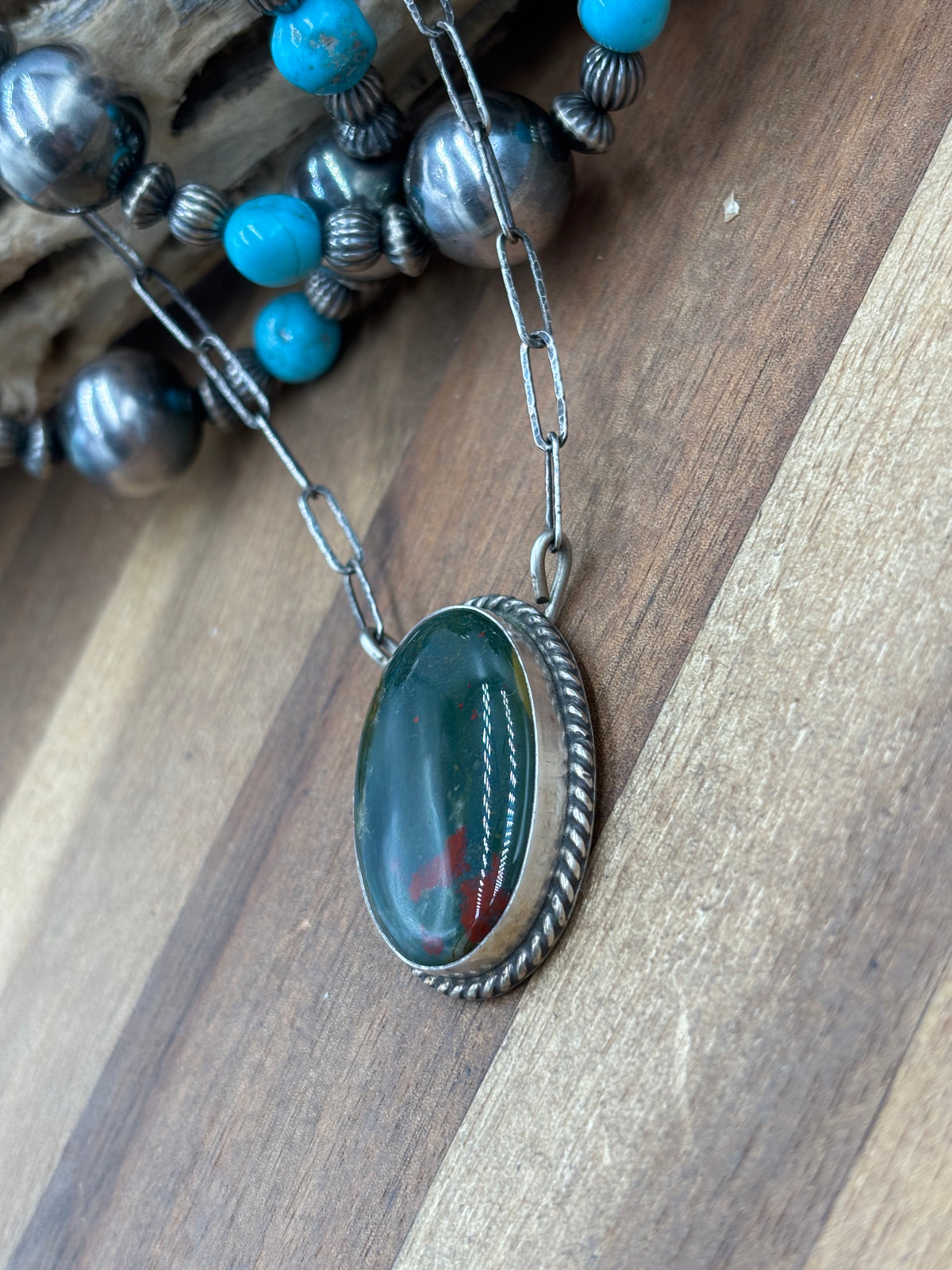 Bloodstone Jasper #911-15 Necklace
