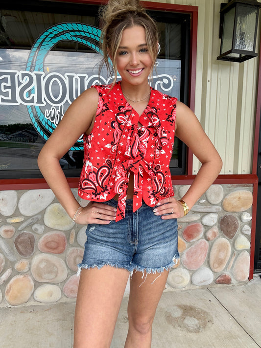 The Red Dirt Rodeo Bow Tie Vest