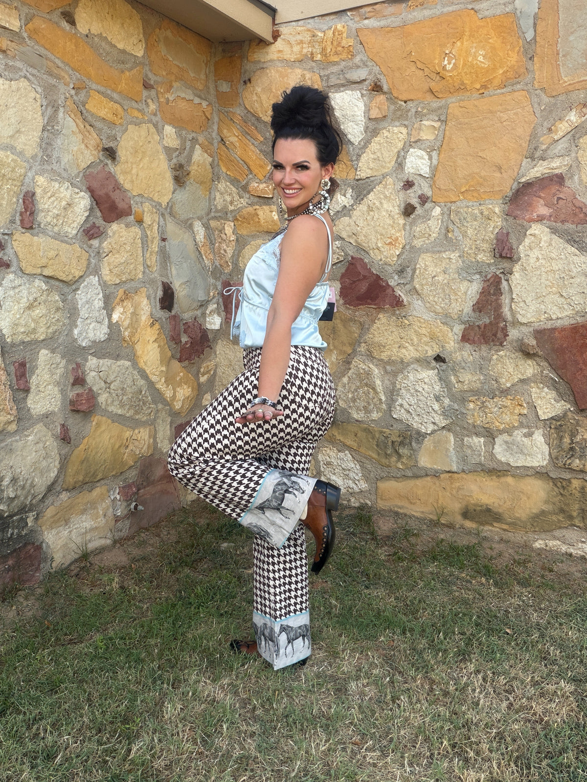 Jesse Houndstooth Pant