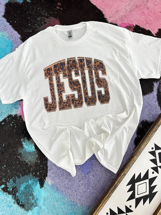 Leopard Jesus Tee