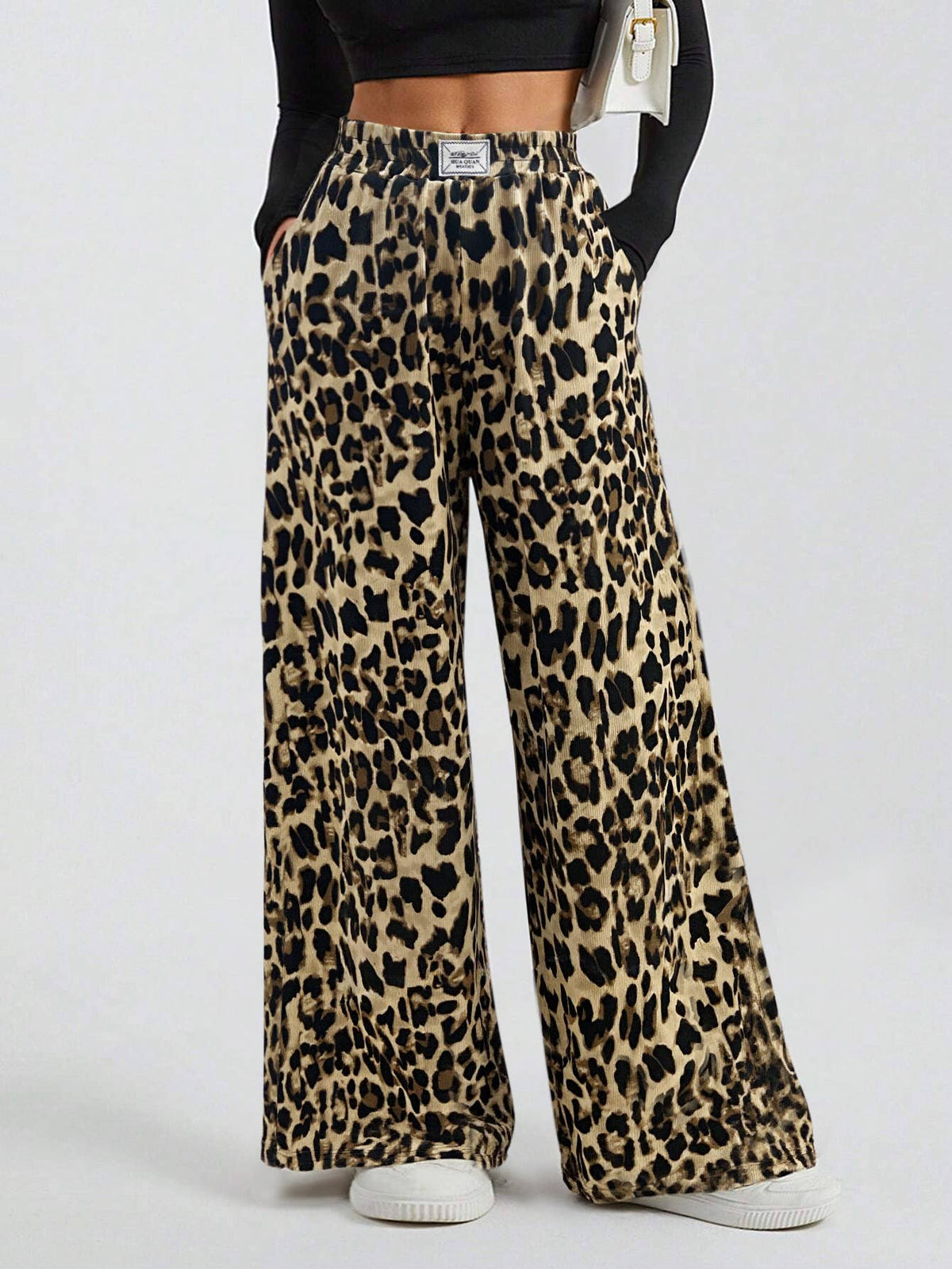 Leah Leopard Wide Leg Pants