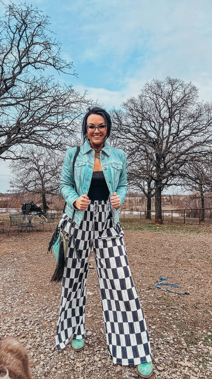 Scully Turquoise Leather Jacket #L1041