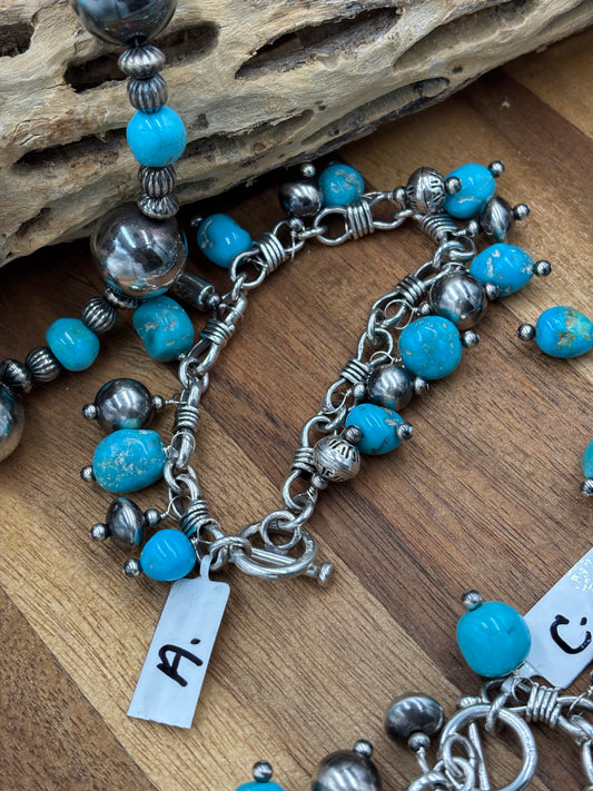 Turquoise Charm Bracelet