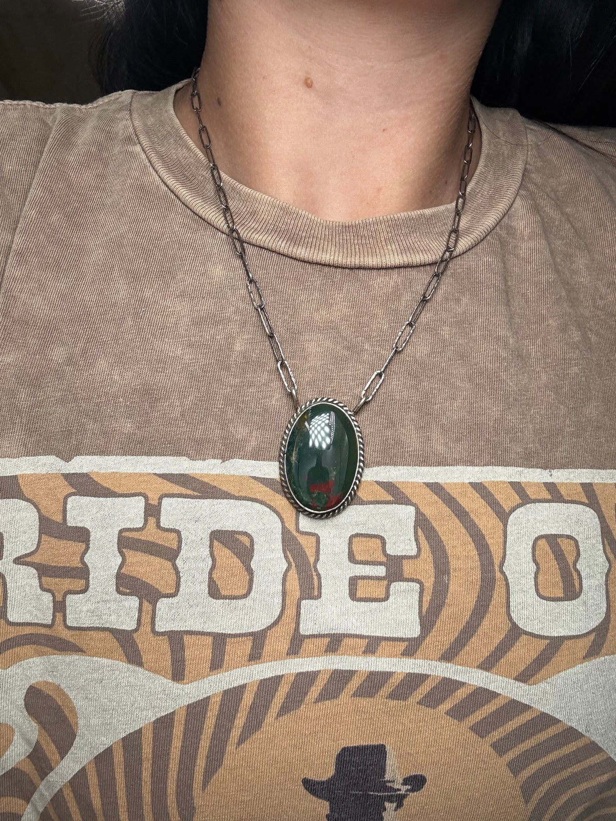 Bloodstone Jasper #911-15 Necklace