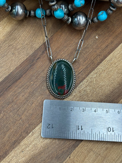 Bloodstone Jasper #911-15 Necklace