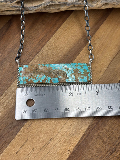 Mine #8 #917-46B XL Bar Necklace by Brandon Etcitty, Navajo