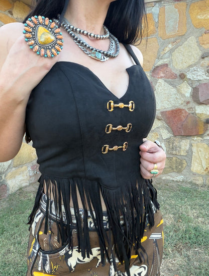 Kenzi Snaffle Bit Tank in Black