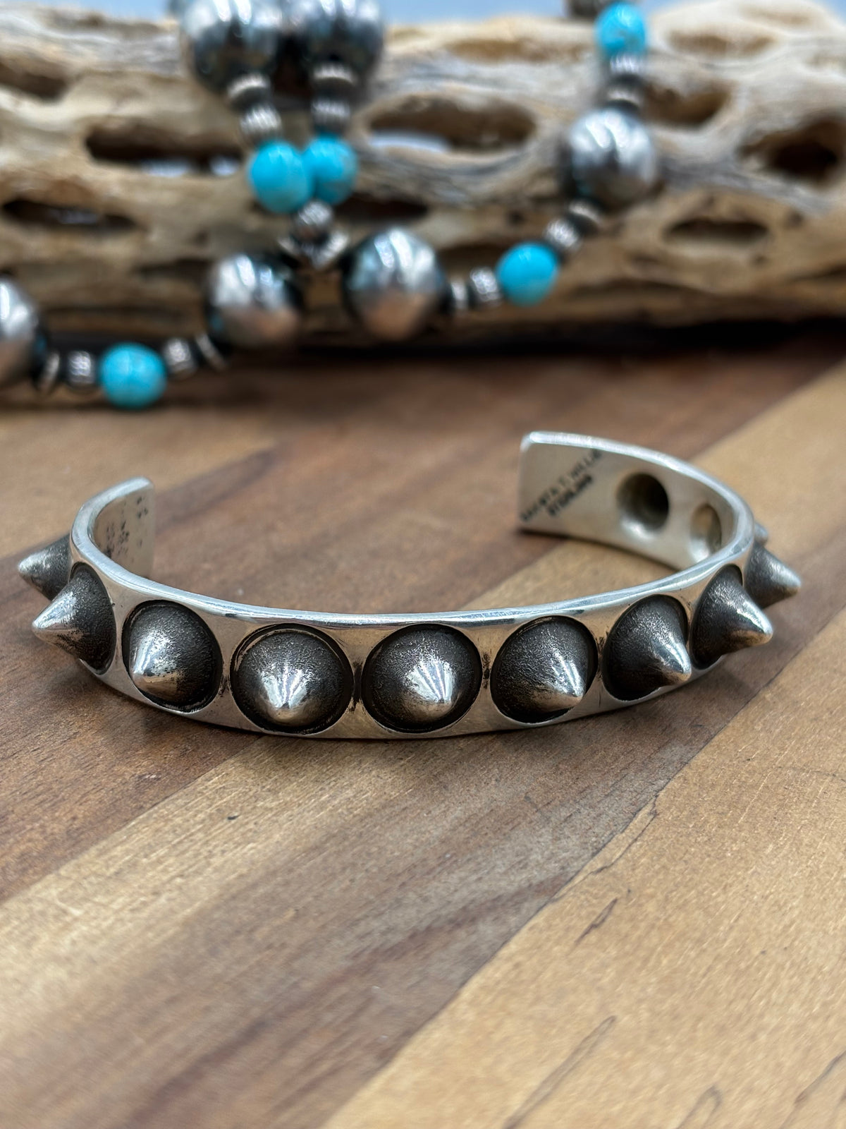 Silver Cuff #911-20 by Dakota Willie, Navajo