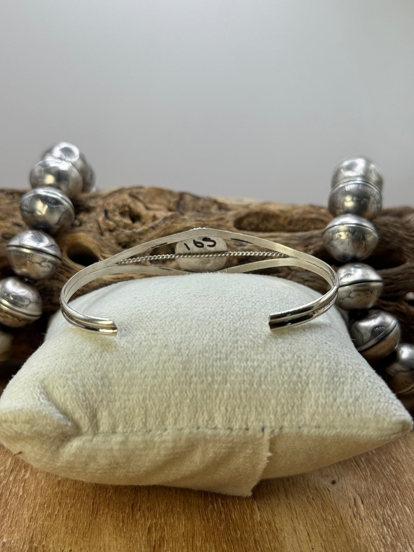 Kingman Turquoise Cuff #7 by Esther White, Navajo