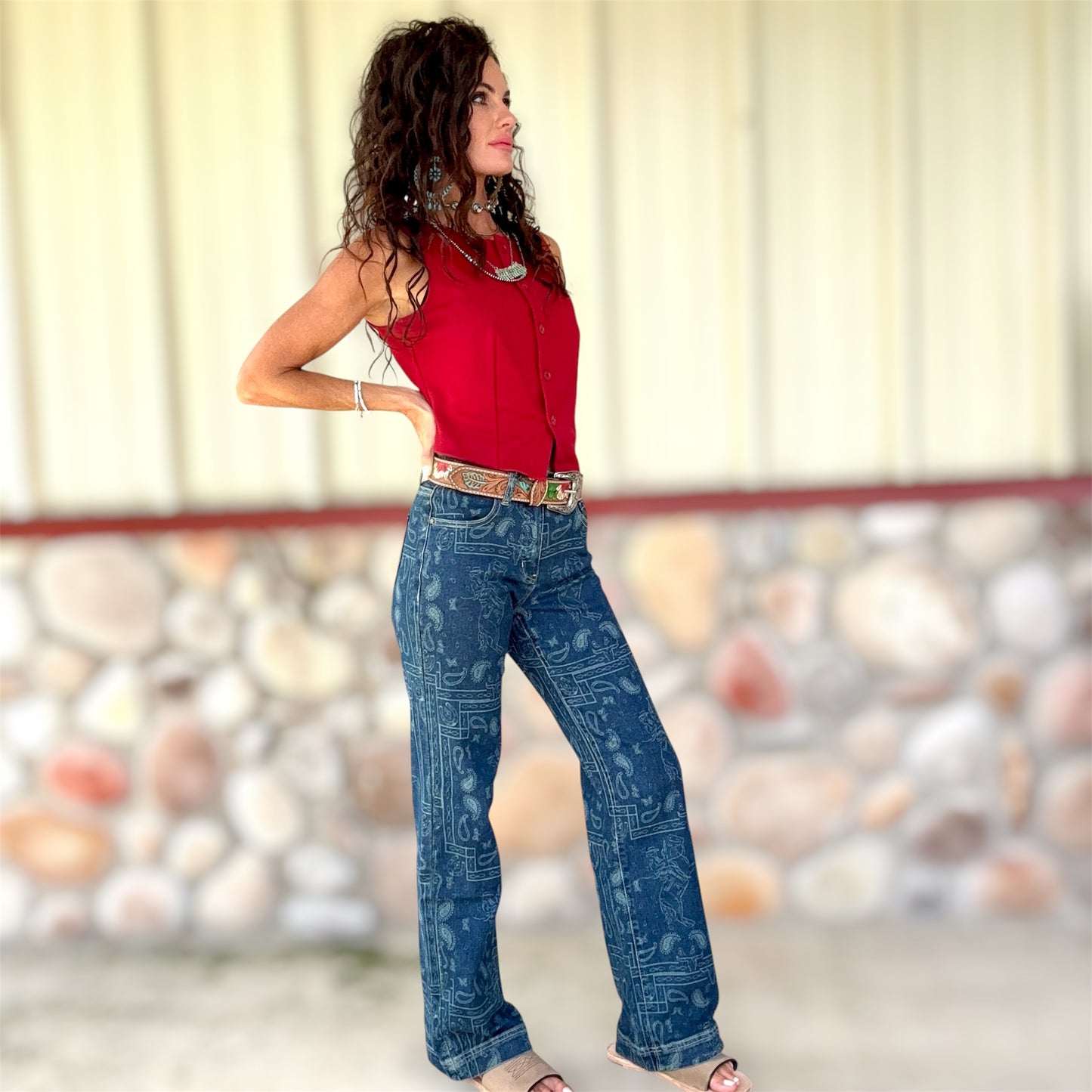 Saddle Up Paisley Trousers