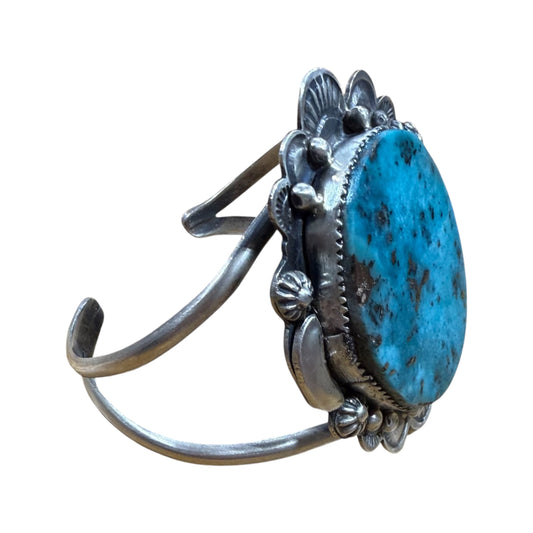 Turquoise Stone Cuff By Jeff Largo