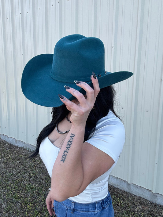 The Trailblazer – 4X Dark Teal Cowboy Hat (Unisex)