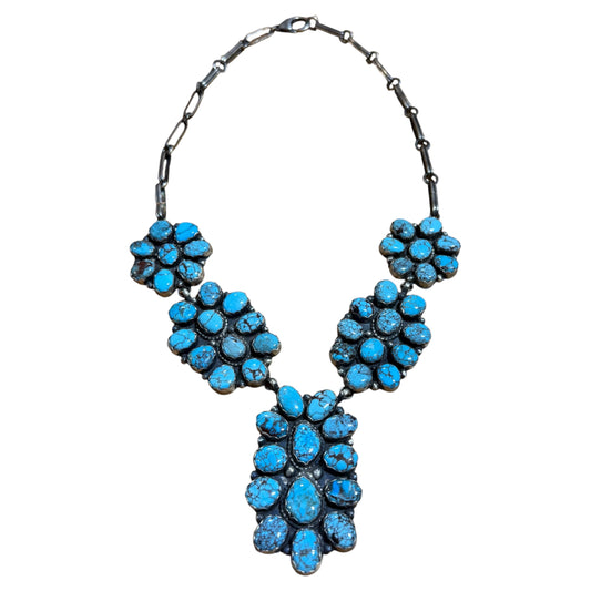Statement Turquoise Necklace by Ella Peters, Navajo