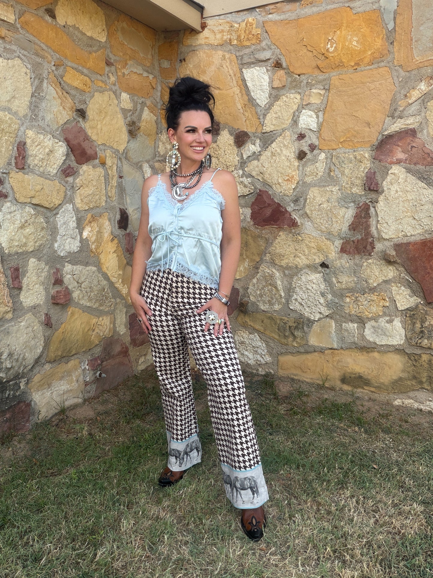 Jesse Houndstooth Pant