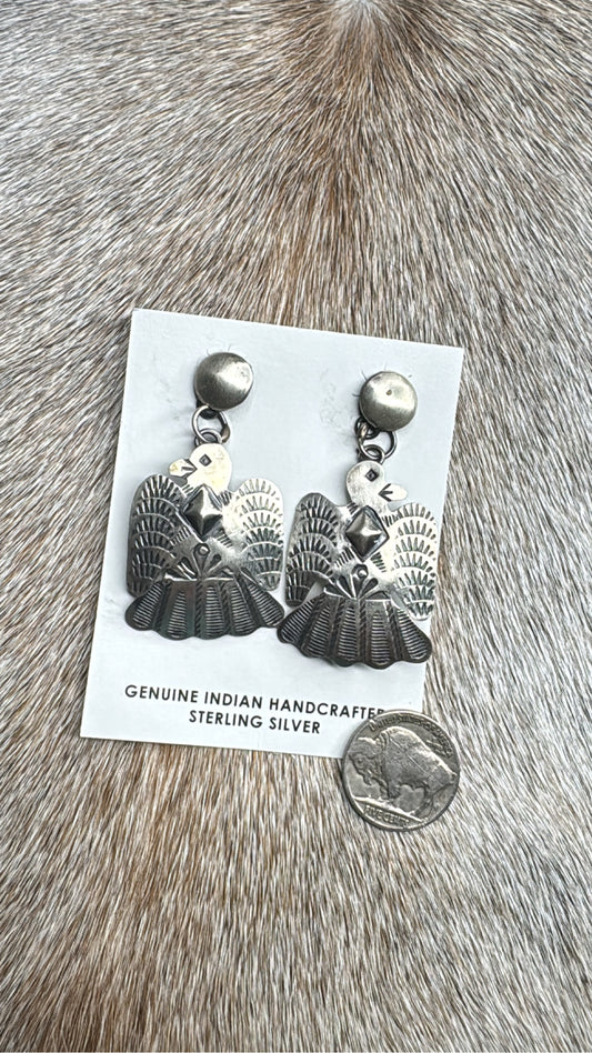 Tim Yazzie Thunderbird Earrings #EAR-5